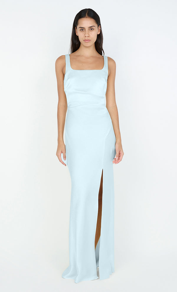 THE DREAMER SQUARE NECK DRESS - ARCTIC BLUE