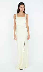 THE DREAMER SQUARE NECK DRESS - ICE YELLOW