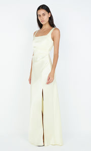 THE DREAMER SQUARE NECK DRESS - ICE YELLOW