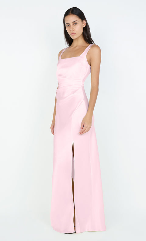 THE DREAMER SQUARE NECK DRESS - POWDER PINK