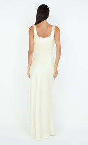 THE DREAMER SQUARE NECK DRESS - ICE YELLOW