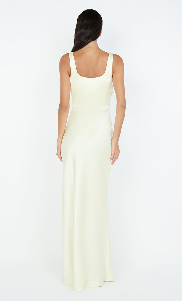 THE DREAMER SQUARE NECK DRESS - ICE YELLOW