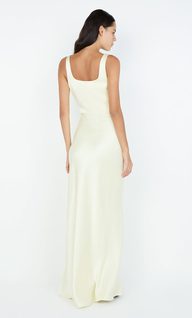 THE DREAMER SQUARE NECK DRESS - ICE YELLOW