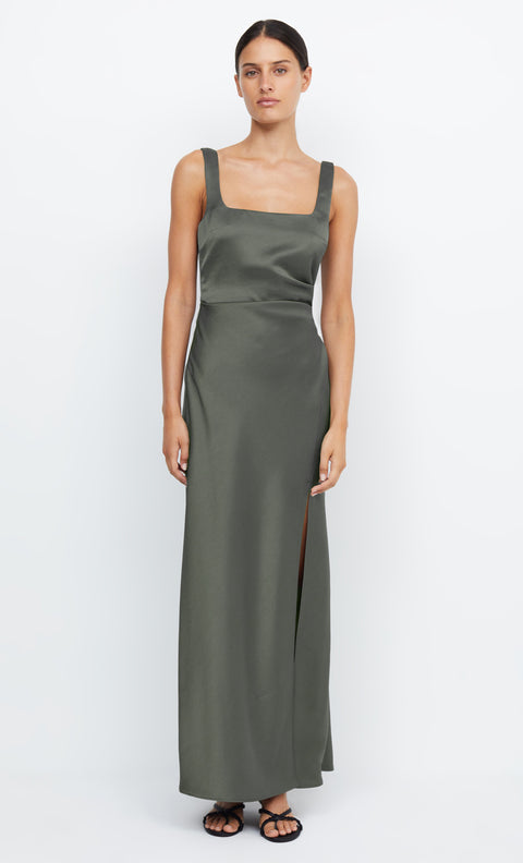 DREAMER SQUARE NECK DRESS - DARK WILLOW