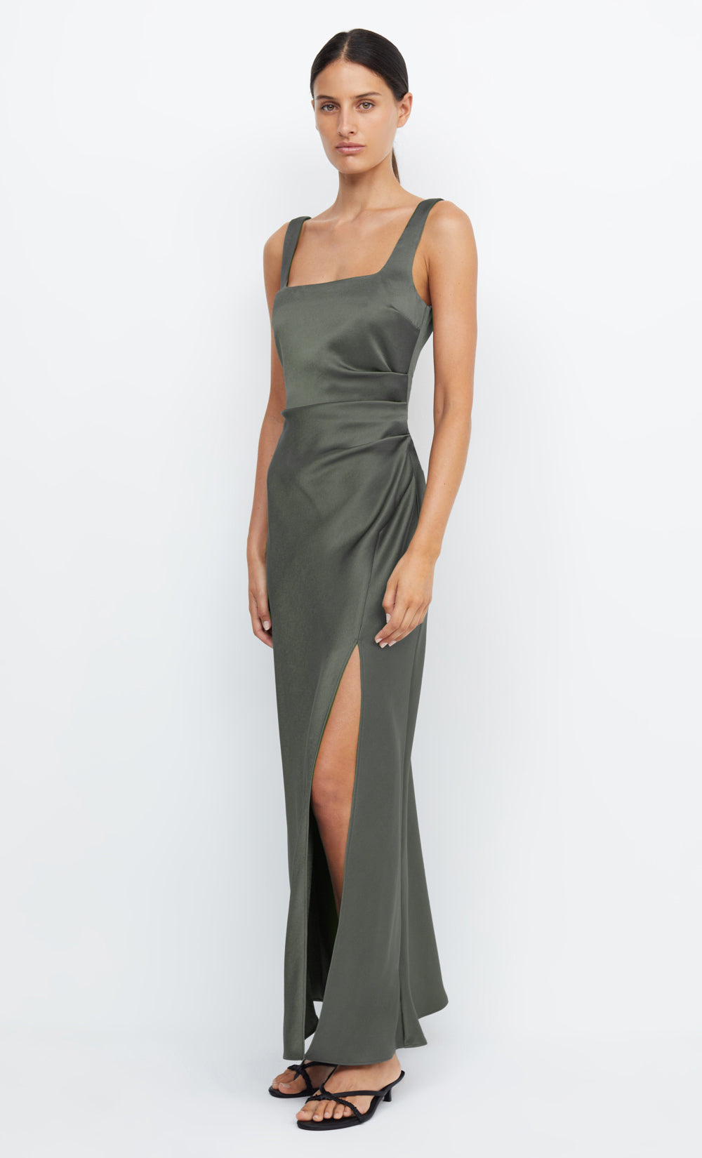 DREAMER SQUARE NECK DRESS - DARK WILLOW