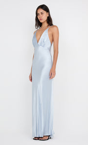 MOON DANCE V MAXI DRESS - DUSTY BLUE