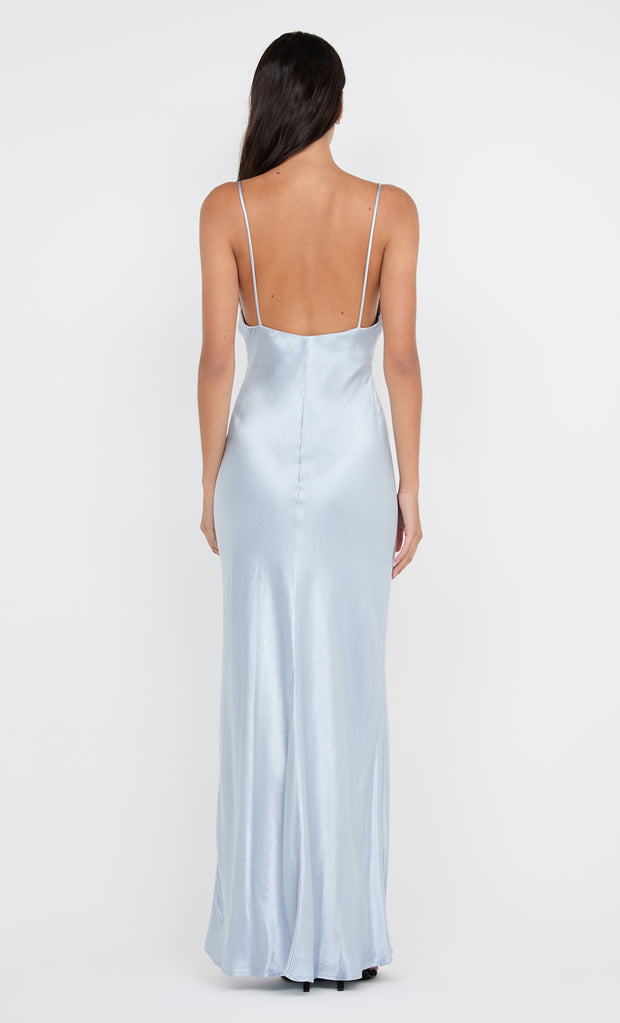MOON DANCE V MAXI DRESS - DUSTY BLUE