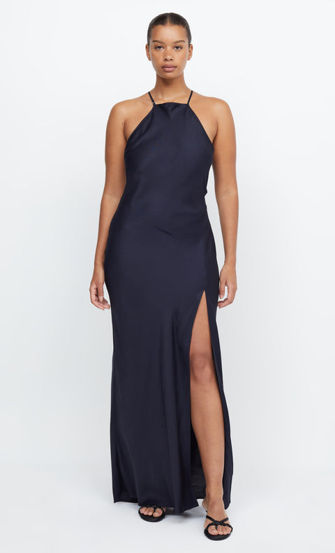 ADORE HALTER MAXI DRESS - INK