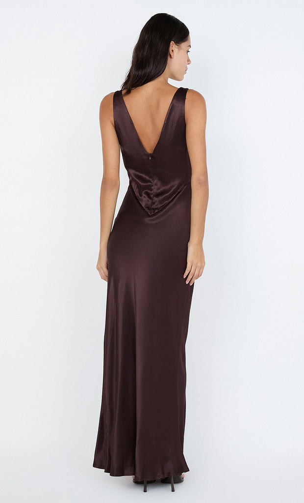 MOON DANCE VERONA DRESS - DARK CHOCOLATE