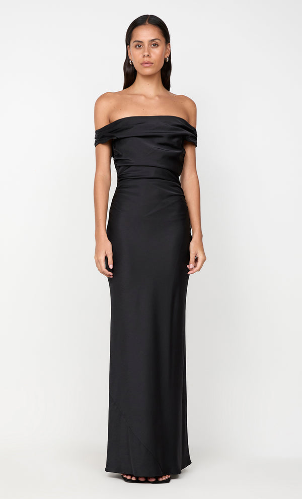 ETERNITY OFF SHOULDER MAXI - BLACK