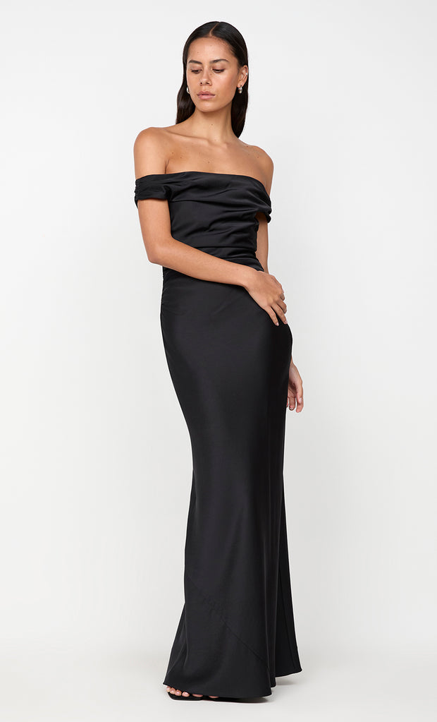 ETERNITY OFF SHOULDER MAXI - BLACK