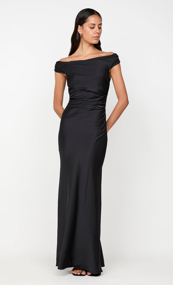 ETERNITY OFF SHOULDER MAXI - BLACK