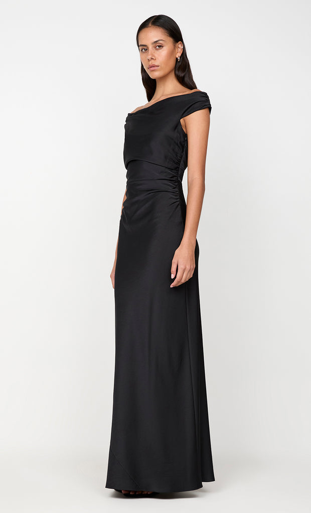 ETERNITY OFF SHOULDER MAXI - BLACK