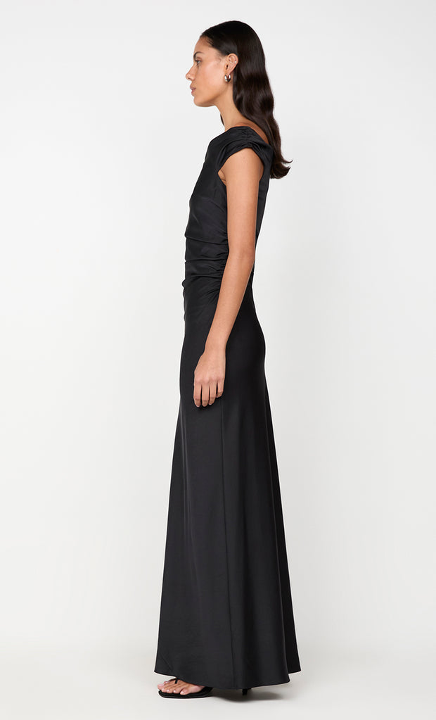 ETERNITY OFF SHOULDER MAXI - BLACK