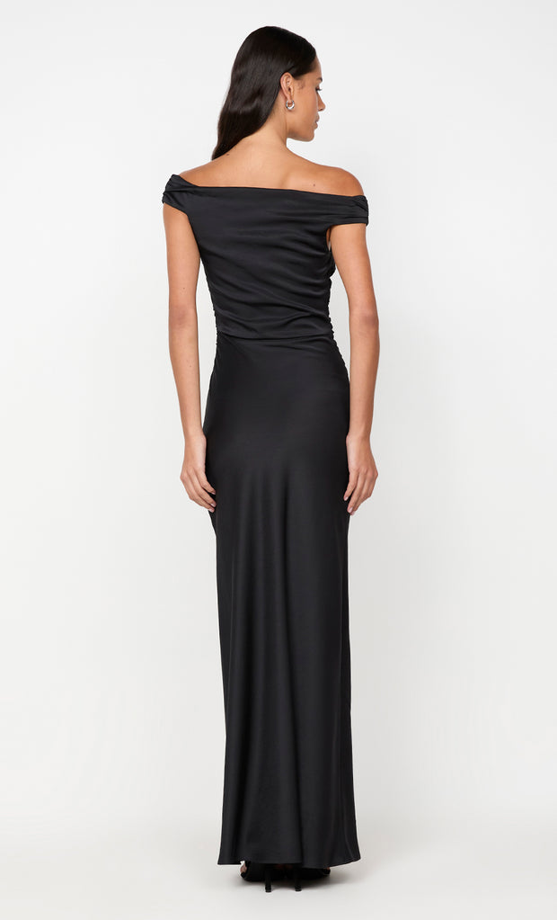 ETERNITY OFF SHOULDER MAXI - BLACK