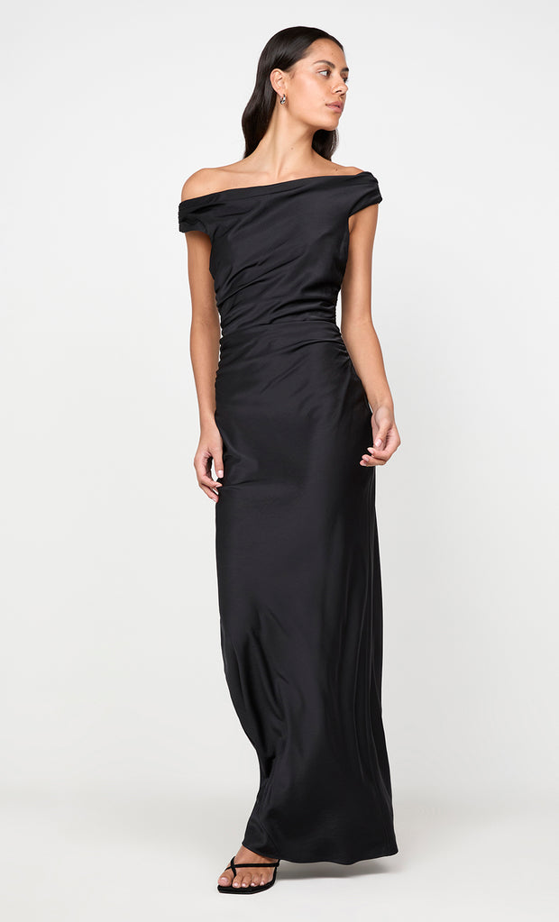 ETERNITY OFF SHOULDER MAXI - BLACK