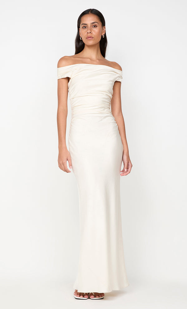 ETERNITY OFF SHOULDER MAXI - CREAM