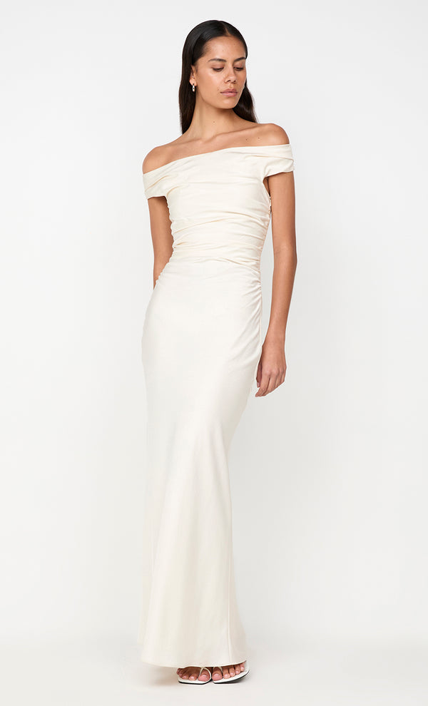 ETERNITY OFF SHOULDER MAXI - CREAM