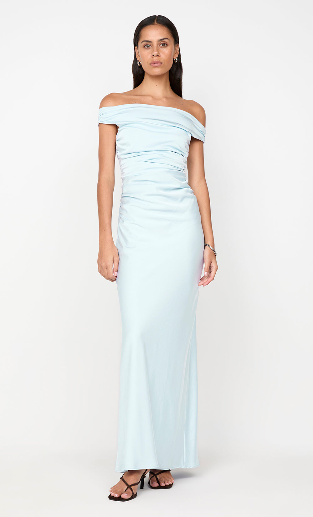 ETERNITY OFF SHOULDER MAXI - ARCTIC BLUE