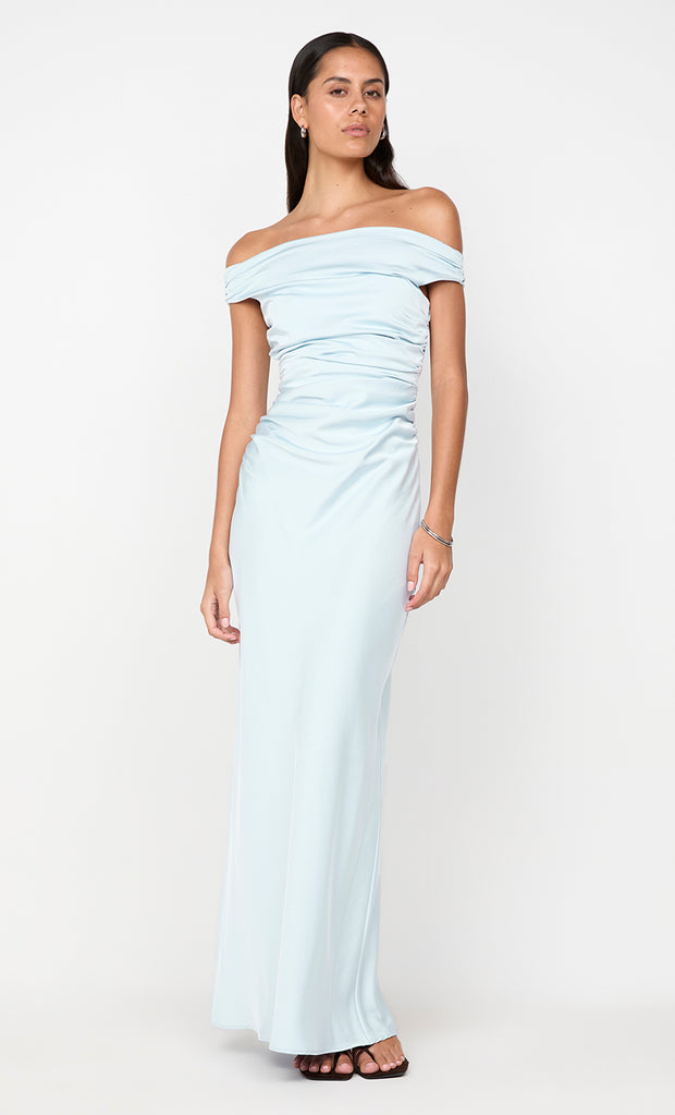 ETERNITY OFF SHOULDER MAXI - ARCTIC BLUE