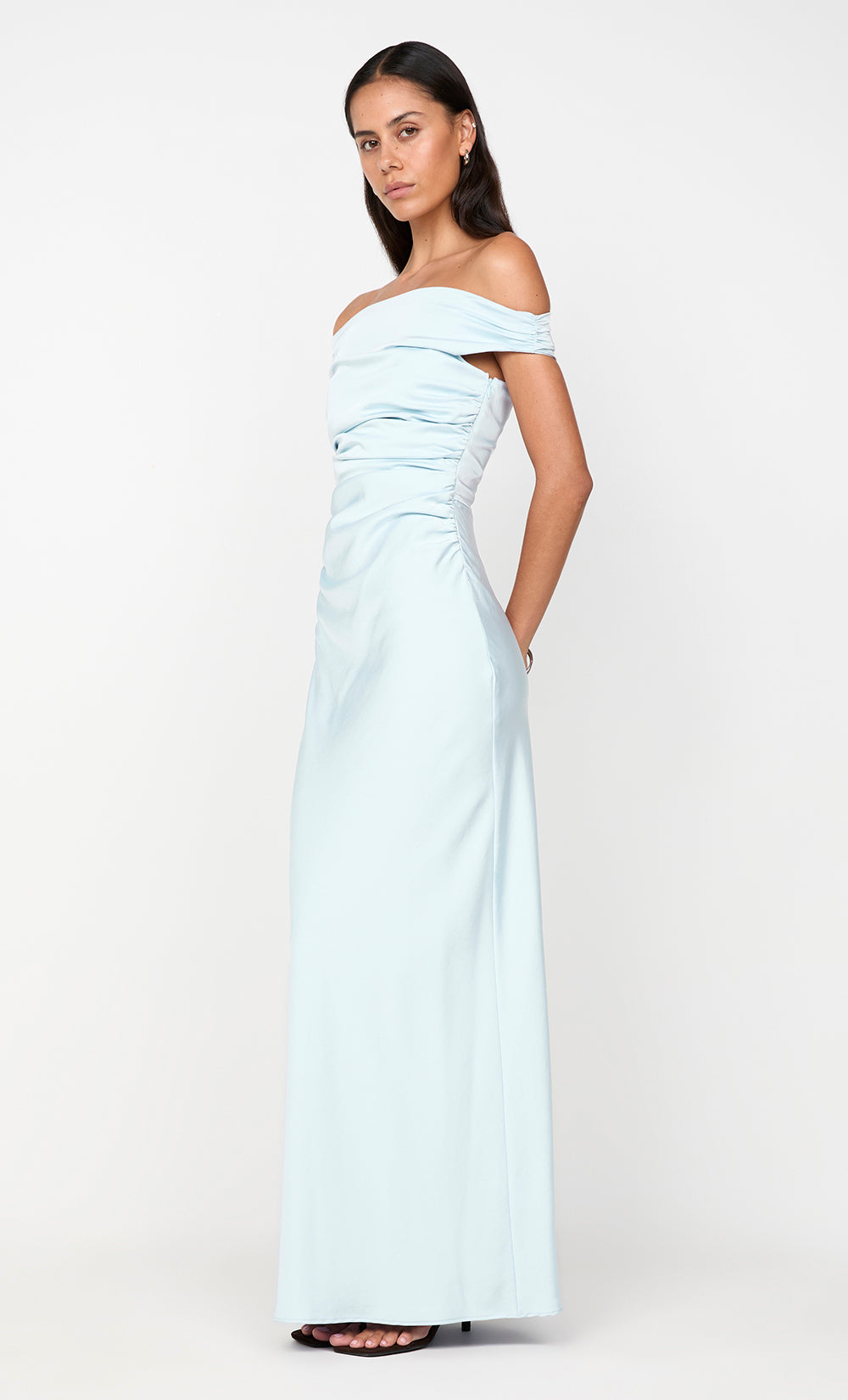ETERNITY OFF SHOULDER MAXI - ARCTIC BLUE