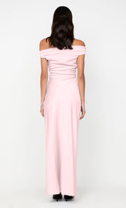 ETERNITY OFF SHOULDER MAXI - POWDER PINK