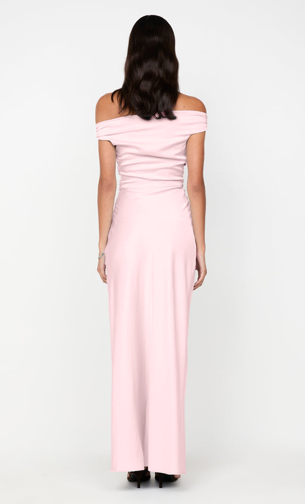 ETERNITY OFF SHOULDER MAXI - POWDER PINK