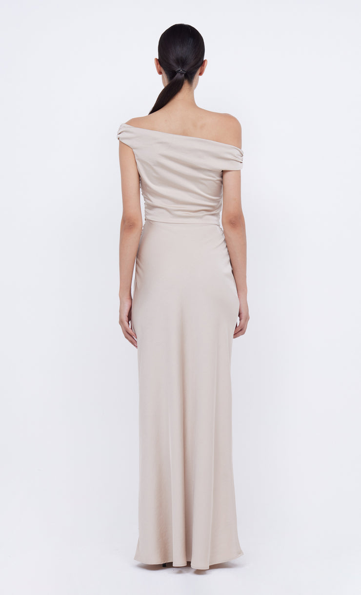 ETERNITY OFF SHOULDER MAXI - SAND