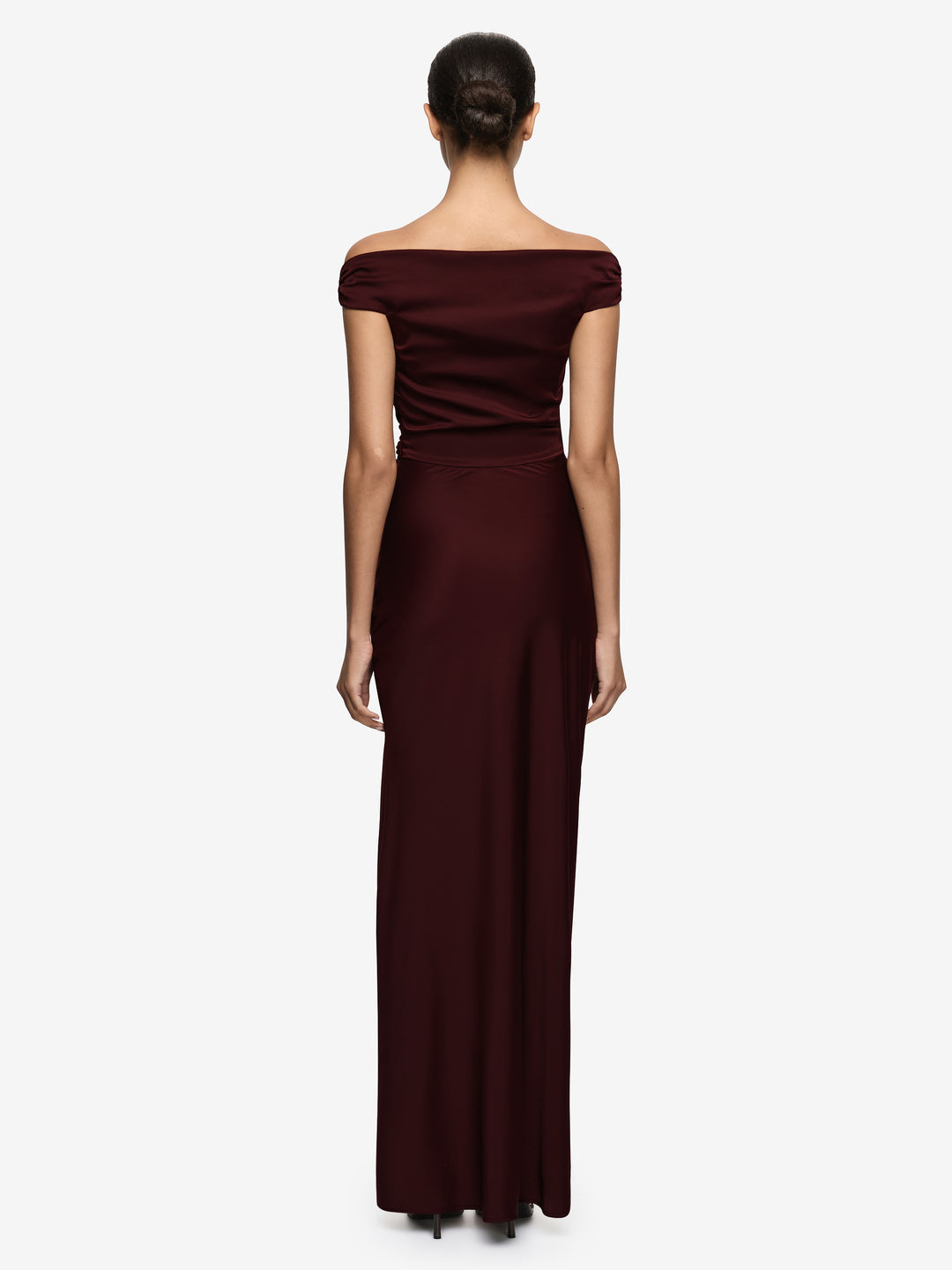 ETERNITY OFF SHOULDER MAXI - PLUM