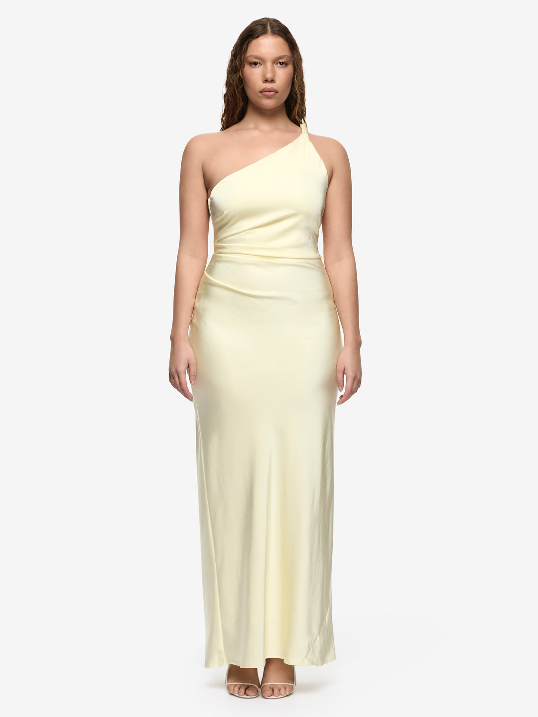 LUNETTA ASYM DRESS - ICE YELLOW
