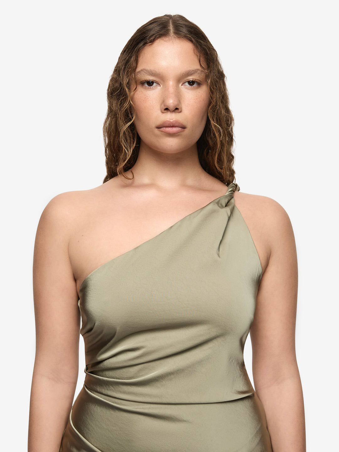 LUNETTA ASYM DRESS - SAGE