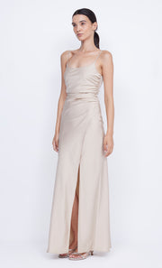 ETERNITY SCOOP MAXI DRESS - SAND