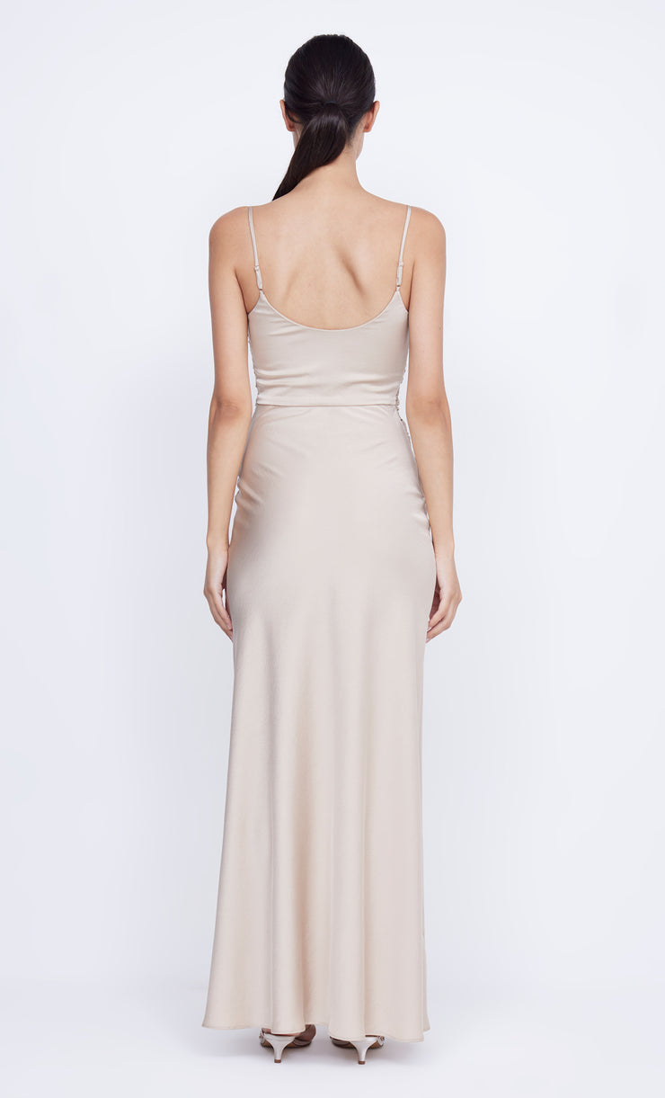 ETERNITY SCOOP MAXI DRESS - SAND