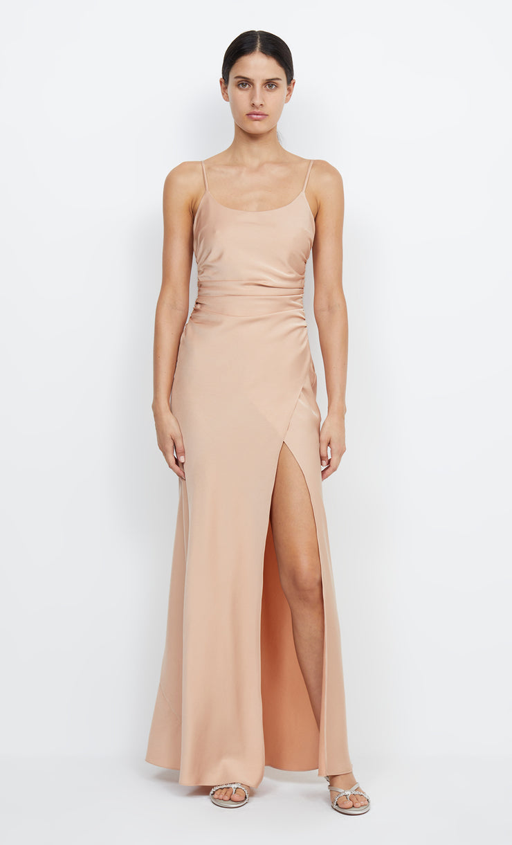 ETERNITY SCOOP MAXI DRESS - ROSE GOLD