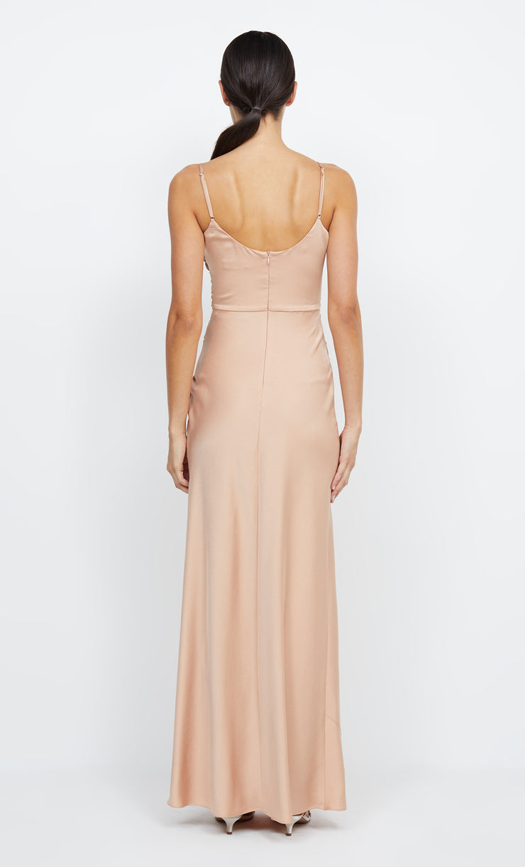 ETERNITY SCOOP MAXI DRESS - ROSE GOLD