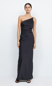 ETERNITY ASYM MAXI DRESS - BLACK