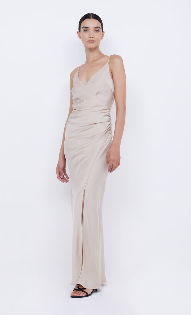 ETERNITY V MAXI DRESS - SAND