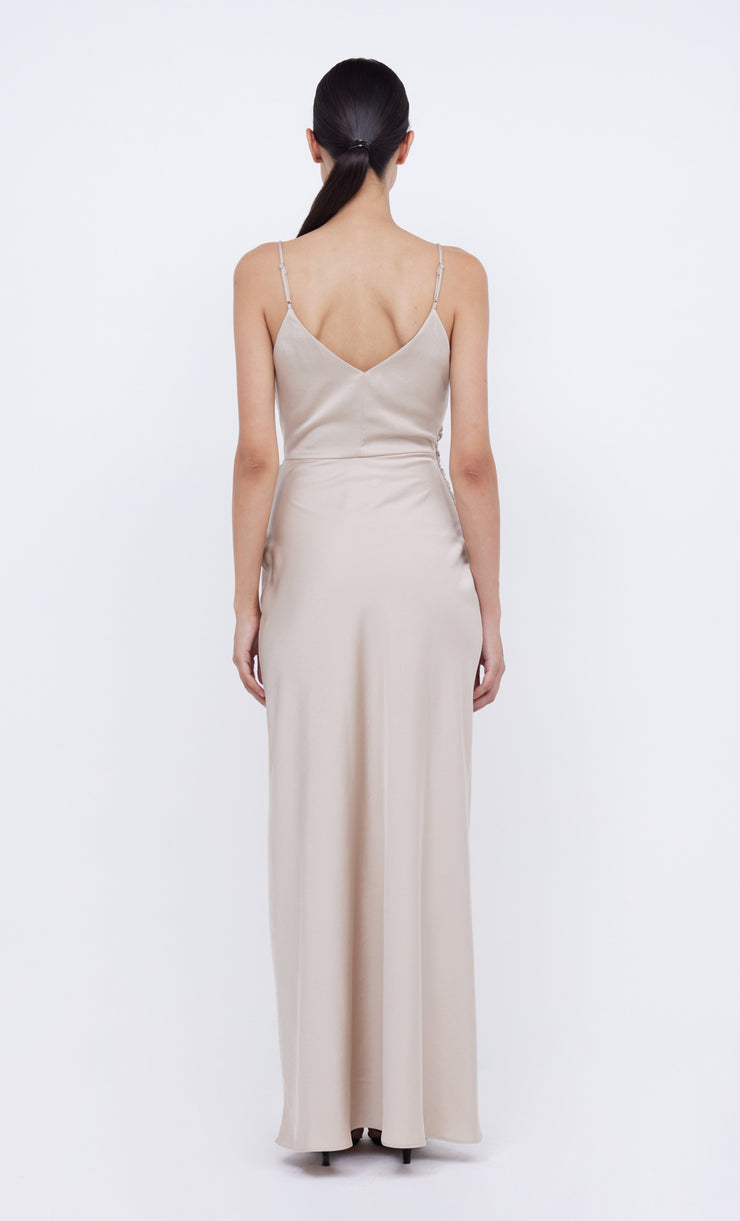 ETERNITY V MAXI DRESS - SAND