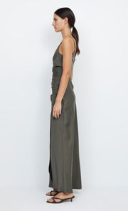 ETERNITY V MAXI DRESS - DARK WILLOW