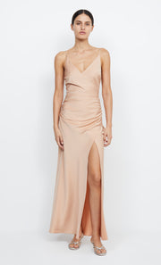 ETERNITY V MAXI DRESS - ROSE GOLD