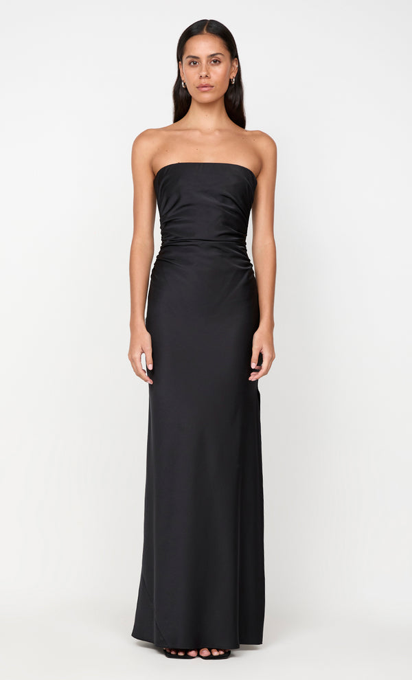 ETERNITY STRAPLESS MAXI DRESS - BLACK