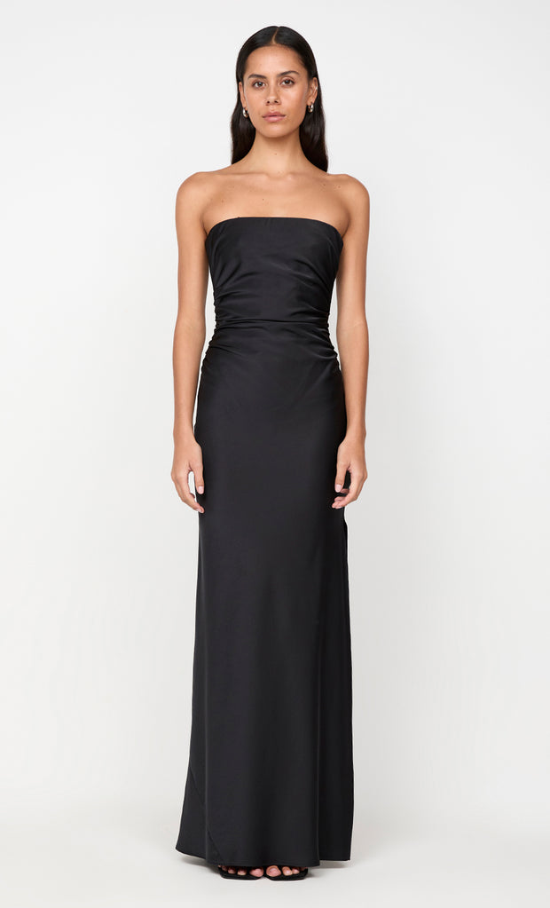 ETERNITY STRAPLESS MAXI DRESS - BLACK