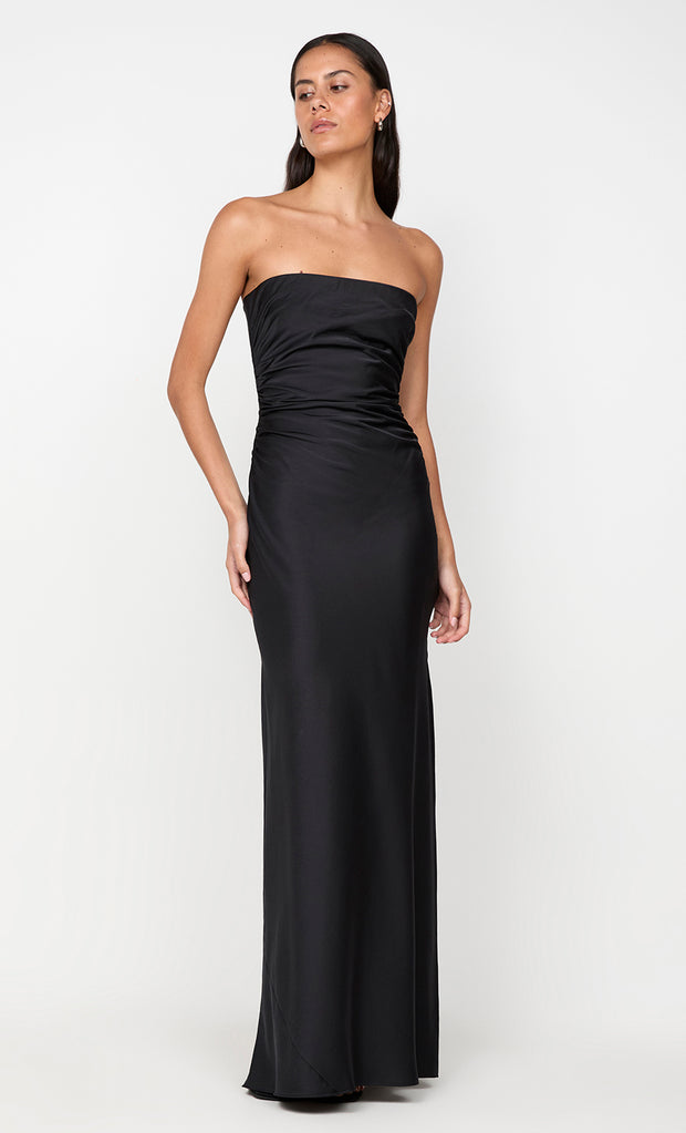 ETERNITY STRAPLESS MAXI DRESS - BLACK