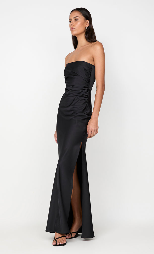 ETERNITY STRAPLESS MAXI DRESS - BLACK