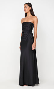 ETERNITY STRAPLESS MAXI DRESS - BLACK