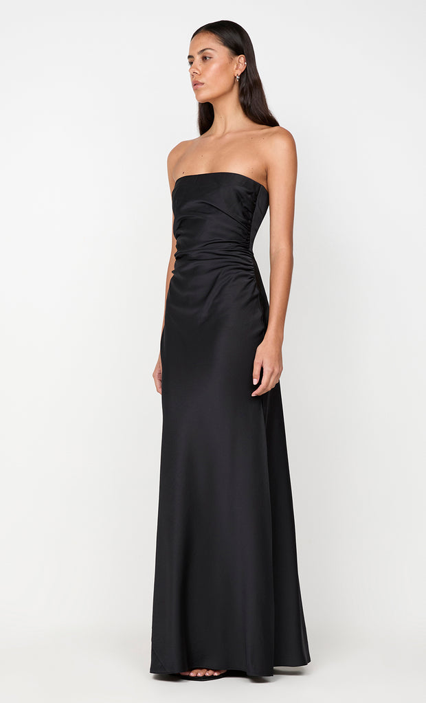 ETERNITY STRAPLESS MAXI DRESS - BLACK