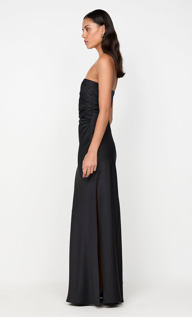 ETERNITY STRAPLESS MAXI DRESS - BLACK