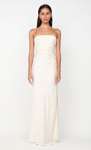 ETERNITY STRAPLESS MAXI DRESS - CREAM