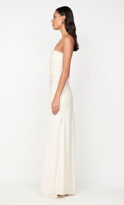 ETERNITY STRAPLESS MAXI DRESS - CREAM