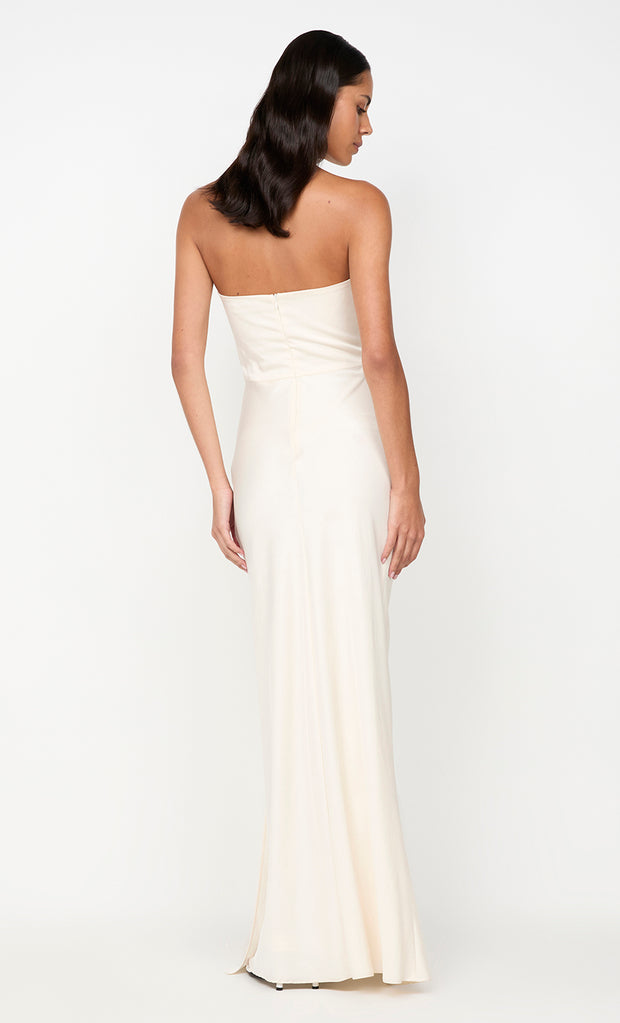 ETERNITY STRAPLESS MAXI DRESS - CREAM